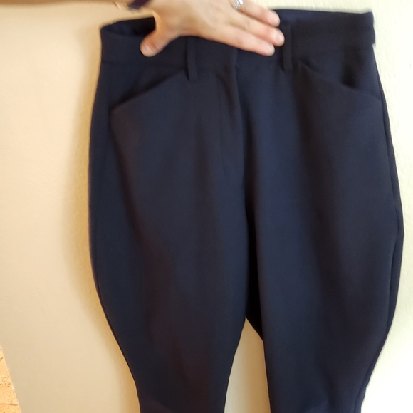 Express Blue Curvy Skinny High Rise Pants - Picture 3 of 8